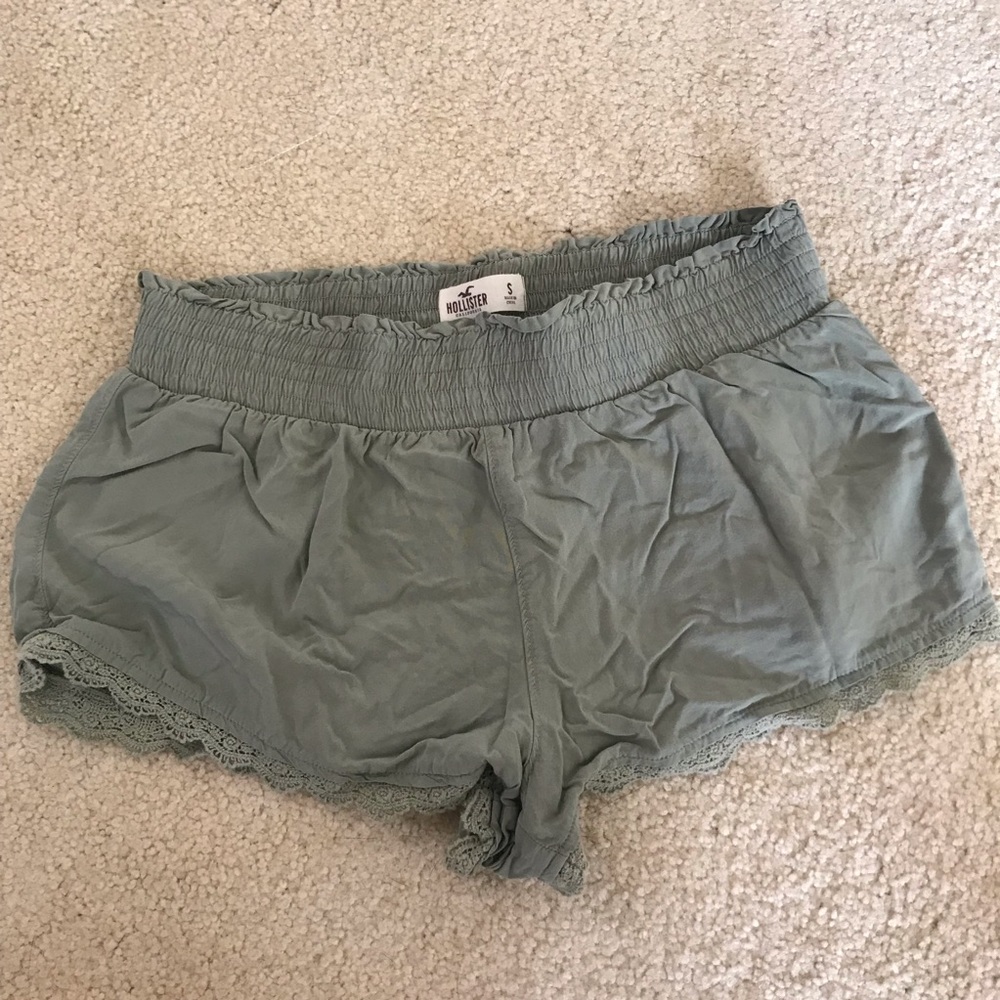 Hollister olive shorts